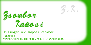 zsombor kaposi business card